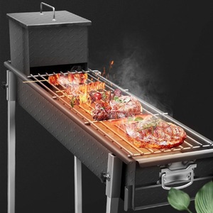 Les grils à <span class=keywords><strong>charbon</strong></span> de bois commerciaux sont élargis et épaissis. Les magasins de <span class=keywords><strong>barbecue</strong></span> ont installé des fers à kebab et des fours à poisson grillé. - Product Image 2