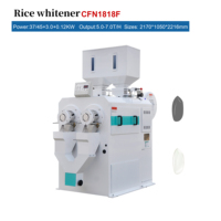 CFN18F CFN25F Blanchisseur de riz horizontal à rouleau d'émeri unique basse température, machine à blanchir la peau de riz