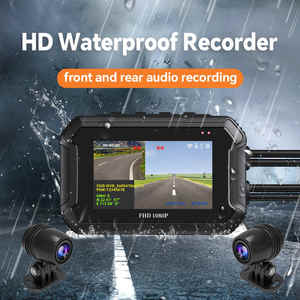 MotorBike Cam 1080 + 1080P delantero y trasero 3 "IPS pantalla doble lente impermeable GPS aparcamiento Monitor motocicleta Cámara - Product Image 2