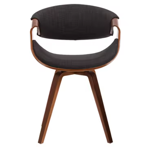 JP Vente Flash Chaises de Salle à Manger Pivotantes en Rotin Noyer, Chaises d'Appoint Ergonomiques avec Dossier en Canne, Accoudoirs Courbés et Cadre en Bois Cintré - Product Image 4