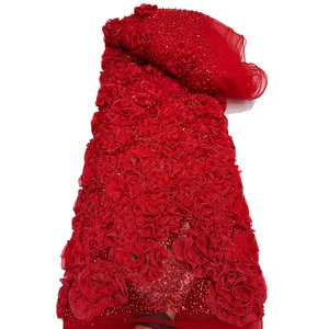 open lace back dress Sequin Ribbon Scoop Neck Ballerina Dress  Red