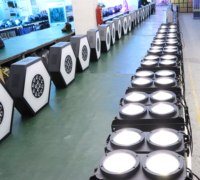 Bluemoon 4 Eyes Led Blinder 4 Pcs X 100W Cob Dmx Led Light Single Color or 2 in 1 IP33 Ra95 Aluminium Alloy