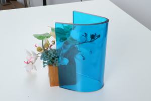 Articles de traitement personnalisés en <span class=keywords><strong>polycarbonate</strong></span> bleu, y compris le pliage, la gravure, le moulage par soufflage, etc. - Product Image 5