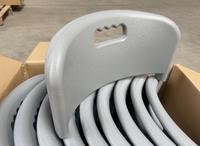 Chaises d'école modernes ADVAN en gros, mobilier scolaire, accessoires de dossier en plastique soufflé PP, cadre métallique robuste, garantie 2 ans