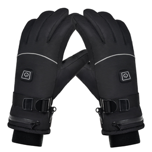 HBG 1824 Gants chauffants rechargeables personnalisés à cinq doigts Gants chauffants pour l'hiver en plein air le snowboard Gants chauffants à batterie imperméables et coupe-vent - Product Image 1