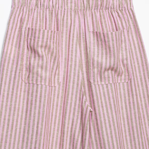 ZATRHMBM 2026 Verano, Nuevos <span class=keywords><strong>Pantalones</strong></span> Anchos a Rayas con Cordones para Mujer, <span class=keywords><strong>Pantalones</strong></span> Casuales Retro para Mujer - Product Image 5