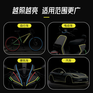 Forever Permanent Reflective Tape 19mm X 5m Fluorescent <b>Yellow</b> For Bicycle Car Motorcycle Outdoor Use - Product Image 3