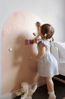 Tableau noir auto-adhésif tableau noir magnétique autocollant mural planche à dessin arc maison forme conseil pour chambre d'enfant