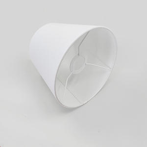 Hotel all'ingrosso personalizzato classico moderno <span class=keywords><strong>piccolo</strong></span> tamburo cono <span class=keywords><strong>paralume</strong></span> in tessuto bianco per lampada da tavolo - Product Image 1