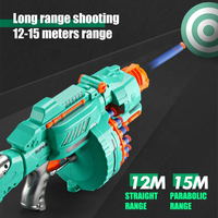 Pistolet à fléchettes en mousse souple automatique motorisé électrique 7,4 V puissant, 20 fléchettes, jouet pour enfants