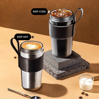 Tasse à café isolée double couche en titane, tasse à café isolée sous vide en titane haut de gamme pour le bureau