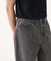 Jeans en denim brut japonais sur mesure OEM, coupe ample et large, pour hommes, style vintage, délavé, poids lourd, streetwear