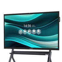 Harga Kompetitif Layar LCD 65 Inci 4K Tablet Nirkabel Streaming Tulisan Tangan Anti Silau Panel Pintar Workshop Fluent