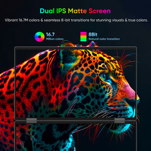 Portable Triple moniteur 15.6 "1080P <span class=keywords><strong>Double</strong></span> écran moniteur support d'ordinateur portable 180 ° Rotation USB-C Extender <span class=keywords><strong>pour</strong></span> ordinateur portable <span class=keywords><strong>Mac</strong></span>/Win/Linux - Product Image 4