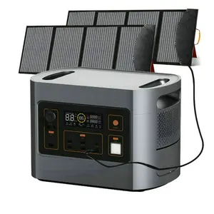2200 Watt 2016wh 2000 Times Cycle Life Rechargeable Source Solar Generator Portable Power Station