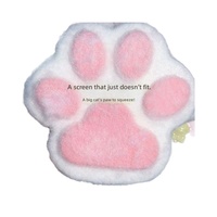 Jouet anti-stress en forme de patte de chat, vente en gros, grande taille, texture PVC effet slime, gadget anti-stress esthétique pour les jeunes