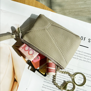 Portefeuilles de luxe en cuir véritable pour femme, porte-monnaie et porte-clés minimalistes, nouvelle collection en gros - Product Image 4