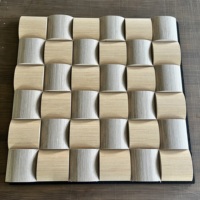 Panneau acoustique insonorisant haute densité, panneau acoustique géométrique 3D, matériaux muraux en PET résistants aux chocs, panneau acoustique