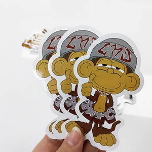 Waterdichte vinyl stickers op maat, met aangepast logo en volledige opdruk - Product Image 1