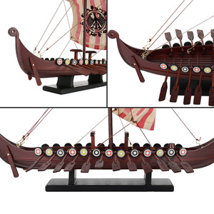Modèle de bateau <span class=keywords><strong>viking</strong></span> en <span class=keywords><strong>bois</strong></span> <span class=keywords><strong>DRAKKAR</strong></span> OSEBERG de Norvège, bateau à voile, souvenir nautique, cadeau promotionnel de la marine, décoration maritime pour la maison - Product Image 4