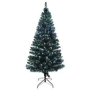 New Products Small Pre-Lit Fiber Optic 7Ft Multi-Colors Christmas Tree For Outdoor