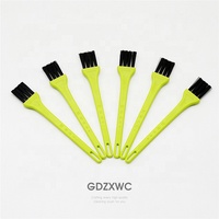 Brosse de nettoyage de clavier PC verte avec poils en nylon antistatiques pour PCB, avec trou de suspension