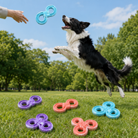 Famipet Fabricant OEM Vente en gros Nouveau jouet à mâcher pour animaux de compagnie en TPR durable et non toxique, design disque volant, jouets interactifs pour chiens