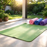Tapis de yoga professionnel BSW en PVC antidérapant, haute densité et résistant à l'usure, tapis d'exercice absorbant les chocs pour studio de fitness