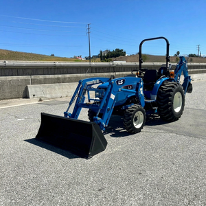 Mini Tractor Azul de Nuevo Diseño con Cargador Frontal y Retroexcavadora, Tractor Compacto Utilitario para Agricultura y Jardinería - Product Image 1