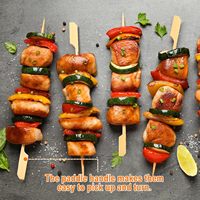 Brochettes en bambou pour fruits, bâtonnets en bambou écologiques pour apéritifs, pics pour amuse-gueules, pour pâtisseries, collations, planches à charcuterie