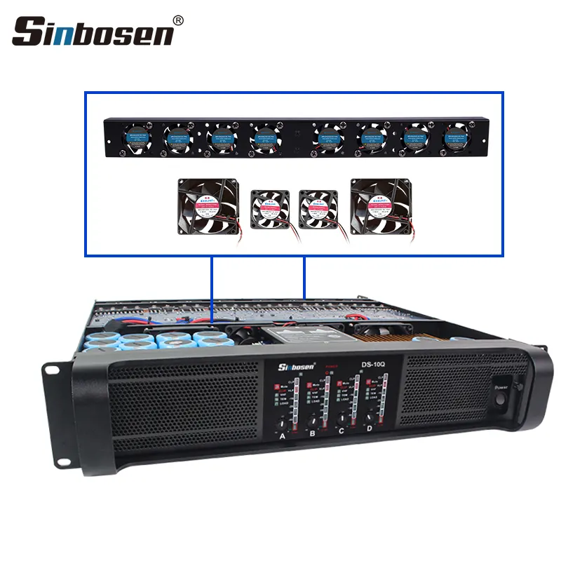 3 năm warannty chuyên nghiệp f P simbosen 10000Q bốn 4 kênh 1350 Watt 8 ohms khuếch đại