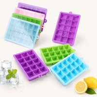 Ensemble de moules à glaçons en silicone multi-grilles, démoulage facile, sans BPA, qualité alimentaire, pour congélateur, portable, réutilisable, pour whisky, cocktails, jus
