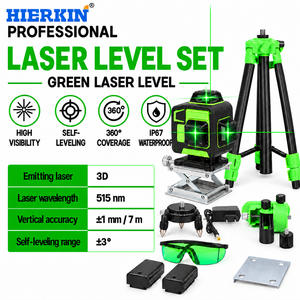Niveaux laser rotatifs <span class=keywords><strong>Huepar</strong></span> pour la pose de cloisons en verre et la nivellement de rideaux de chantier – Ventes directes usine HIERKIN - Product Image 4