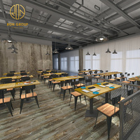 Vente chaude Café Carré Table Top Remplacement Restaurant Bureau Maison Supermarché Aire De Repos Table En Bois