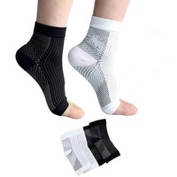 Chaussettes de compression Sports Crew Toe exposé Cheville Talon Anti-Fatigue Respirant Chaussettes d'automne unisexes