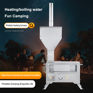 Ensemble combiné Chauffe-terrasse autoportant Feu à <span class=keywords><strong>granulés</strong></span> de <span class=keywords><strong>bois</strong></span> <span class=keywords><strong>et</strong></span> tente de camping avec <span class=keywords><strong>poêle</strong></span> réglable pour l'extérieur - Product Image 3