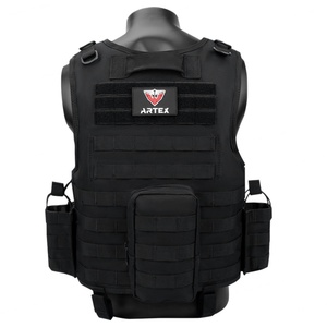 Gilet tactique multifonctionnel en polyester 600D PVC pour l'extérieur, gilet d'entraînement respirant solide, gilet tactique ajustable pour homme - Product Image 5