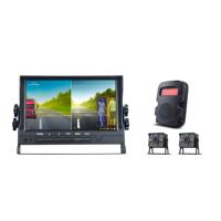 Moniteur de voiture étanche TFT IPS 7 pouces 4 canaux LCD avec caméra BSD Détection d'angle mort HD AI Surveillance de bus et de camion Alarme vocale
