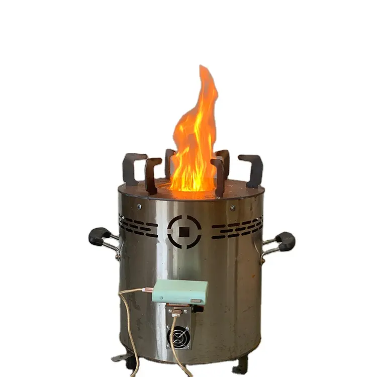Sıcak satış verimli temiz çok fonksiyonlu pişirme yanan dumansız mutfak kömür ahşap açık kamp odun sobası