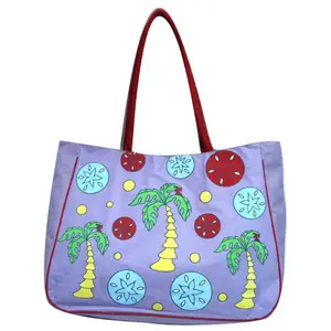 Bearky Summer Beach sac fourre-tout impression personnalisée promotion mode sacs de plage femmes sacs à main dames en gros