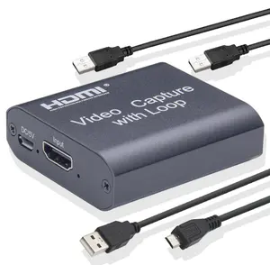 أحدث 4K HDMI فيديو بطاقة التقاط الصوت والفيديو 1080P مسجل ل OBS استوديو البث بطاقة HDMI إلى USB2.0 التقاط مربع مع SDK
