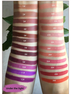 ลิปสติกเนื้อแมทท์ MLM รุ่นใหม่ 24 สี บรรจุในหลอดสีดำ กันน้ำ ติดทนนาน สูตรวีแกน ป้องกันแสงแดด ไม่เหนียวเหนอะหนะ เหมาะสำหรับใช้ทุกวัน เพื่อความงามของริมฝีปาก - Product Image 2