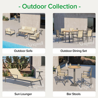 Ensemble de meubles de patio d'extérieur, chaise longue, balcon, piscine, chaises longues en aluminium pour la plage, imperméable, jardin, hôtel