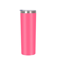 Vaso Térmico Delgado de 20oz para Sublimación, Acero Inoxidable 304 en el Interior, Doble Pared con Aislamiento al Vacío, Tapa Transparente, 6-12 Horas
