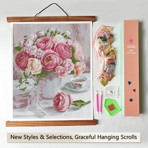 Colorful Deer Diamond Painting Kit With <b>Frame</b> Round Drill Crystal Rhinestone Modern Animal Art DIY Rectangle Print - Product Image 4