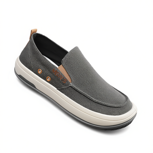 Chaussures bateau décontractées pour hommes, en toile respirante, à bout rond, semelle en caoutchouc, tendance mode, toutes saisons, style marche - Product Image 1