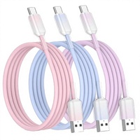 Câble de charge USB Type-C, charge rapide et transfert de données haute vitesse avec matériau TPE pour smartphones, tablettes, ordinateurs portables