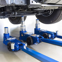 Outils de réparation d'ascenseur de voiture 30ton 60ton 2 étapes Cric pneumatique de plancher d'air de camion lourd