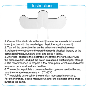 Ombro corpo <span class=keywords><strong>TENS</strong></span> Gel Pads para <span class=keywords><strong>EMS</strong></span> <span class=keywords><strong>Unit</strong></span> auto-adesivos Patches - Product Image 6