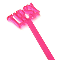 Bâtonnets à mélanger les boissons en acrylique néon, mélangeurs de boissons découpés au laser, mélangeurs de boissons fluorescents, bâtonnets à cocktail personnalisés